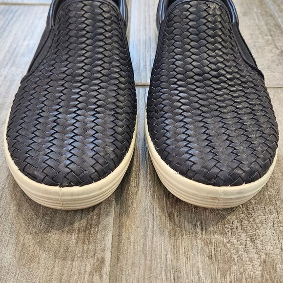 ECCO Soft 7 Woven Leather Slip On Sneakers Women 39 US 8 - 8.5 Black Casual - Picture 4 of 12